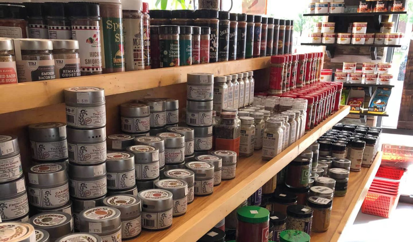 Spices and Rubs on a store shelf